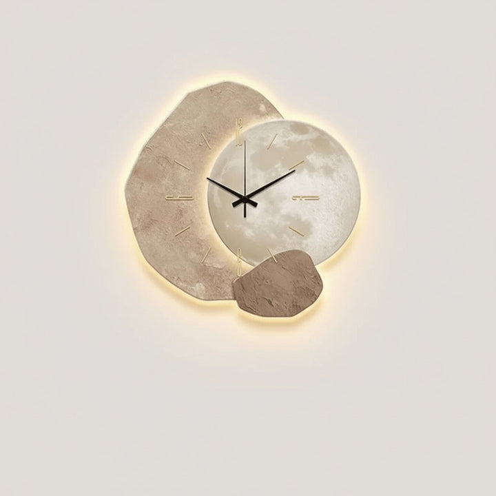 Silent Scandinavian wall clock with a clear dial - product photo 6