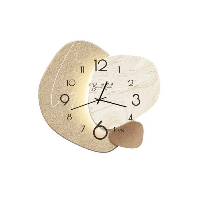 Silent Scandinavian wall clock with a clear dial - product photo 7