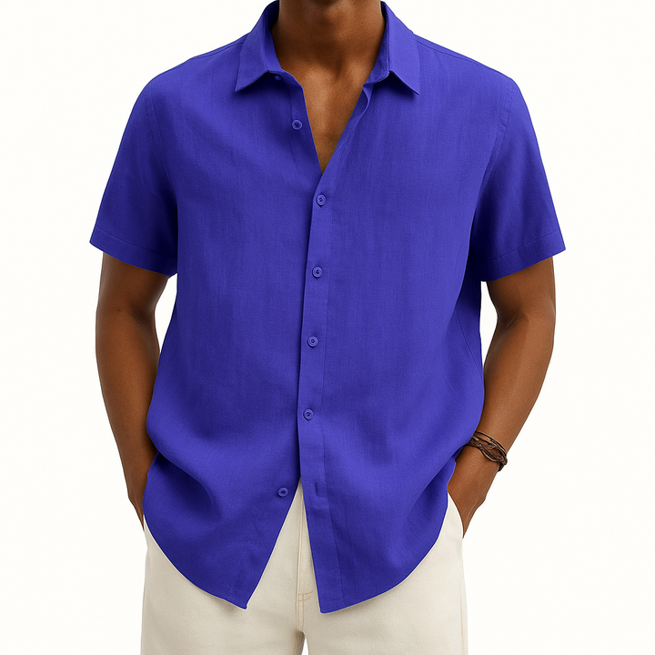 Noah | Men’s Casual Short Sleeve Summer Button-Down Shirt