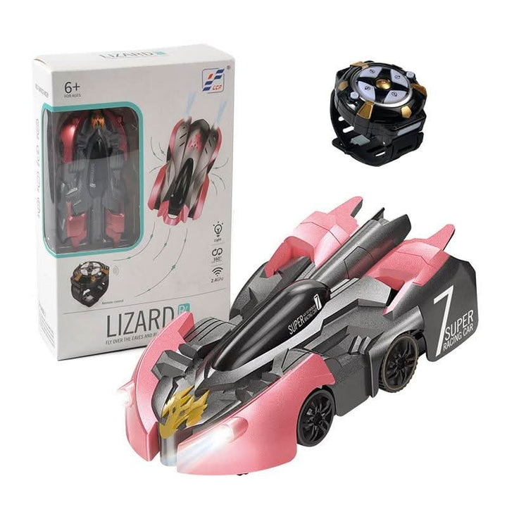 Remote control stunt car climbing a smooth wall - product photo 10