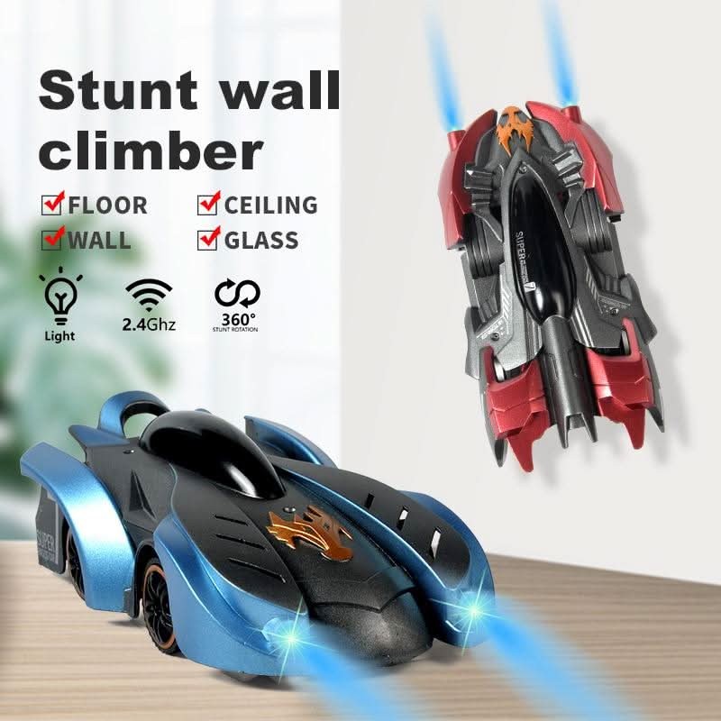 Remote control stunt car climbing a smooth wall - product photo 2