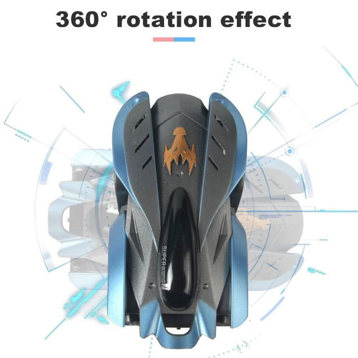 Remote control stunt car climbing a smooth wall - product photo 4