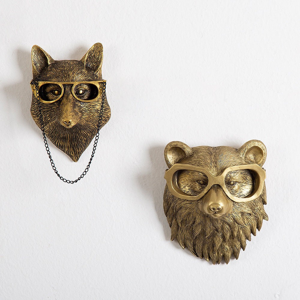 Realistic animal head wall mount - product photo 3
