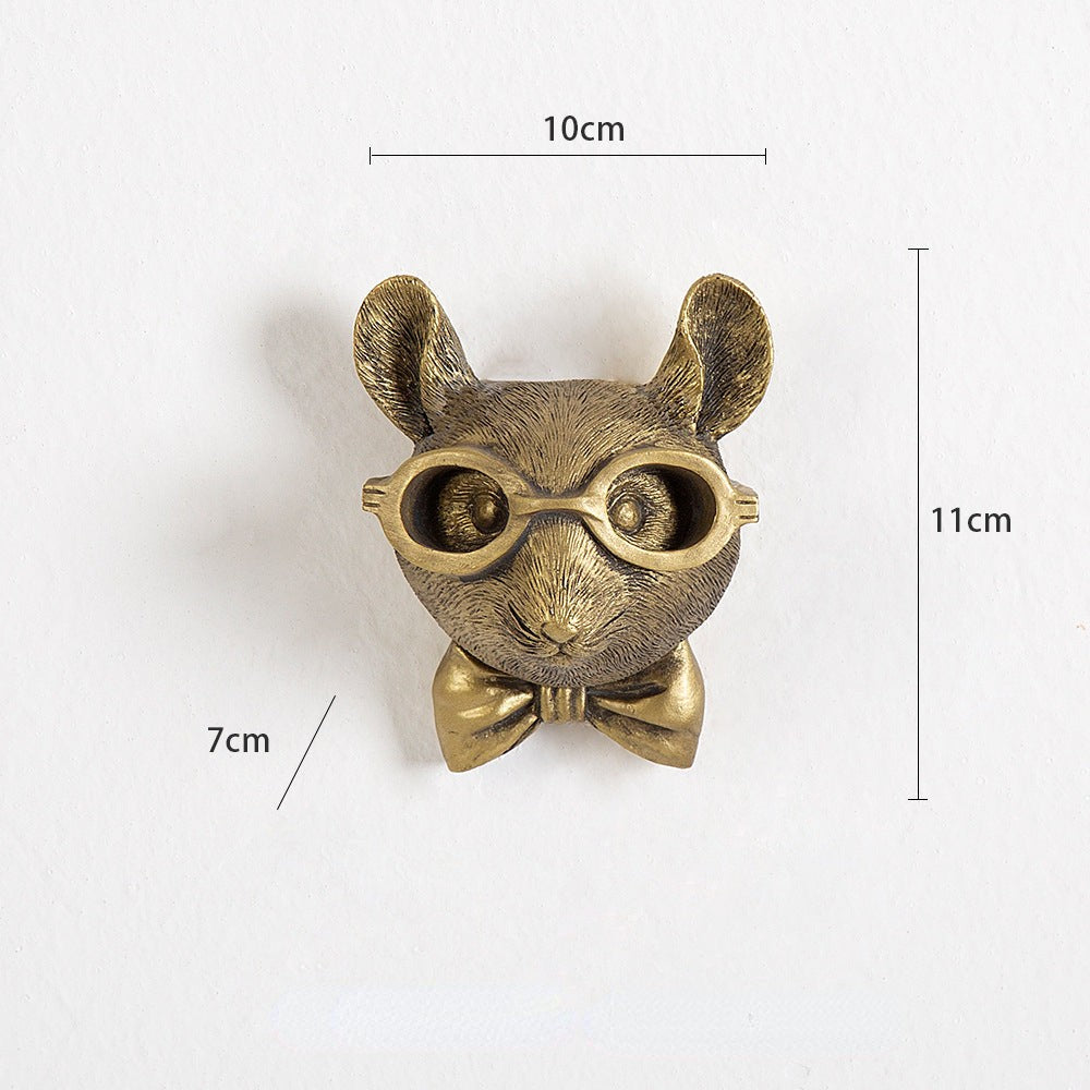 Realistic animal head wall mount - product photo 7