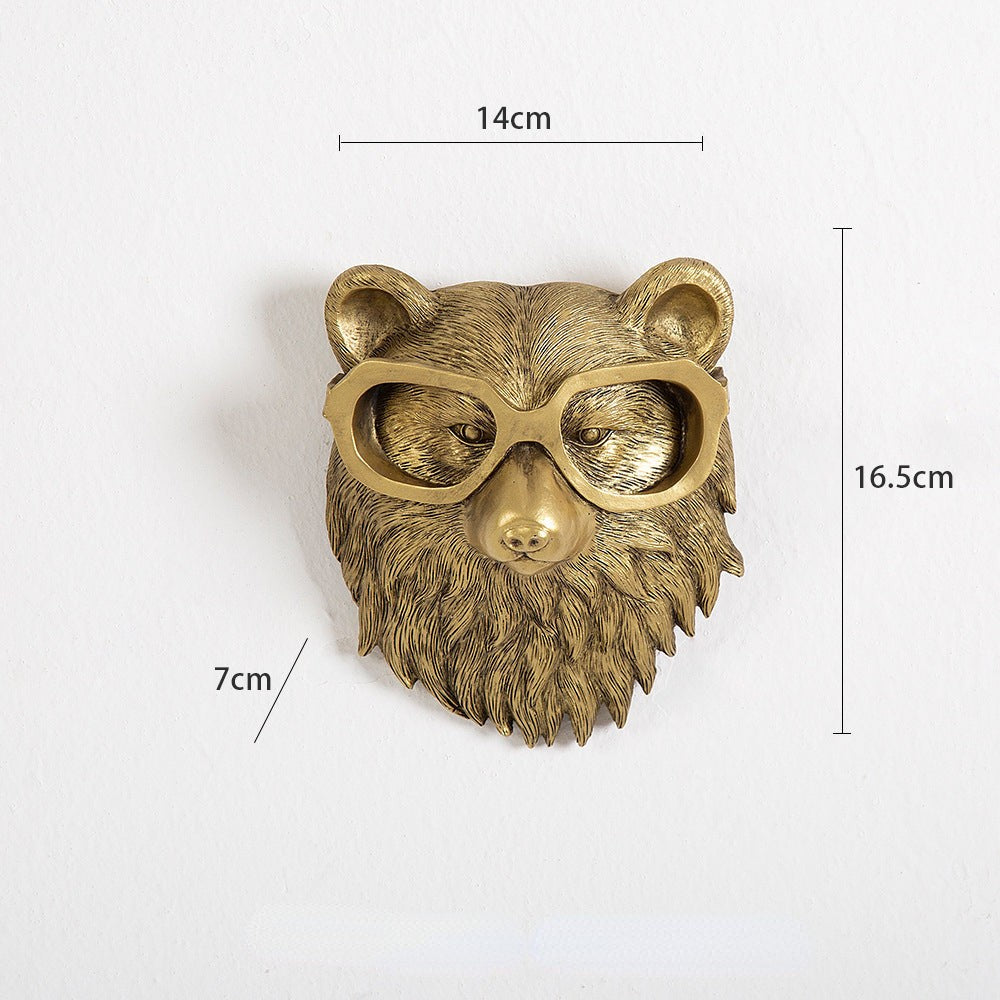 Realistic animal head wall mount - product photo 9