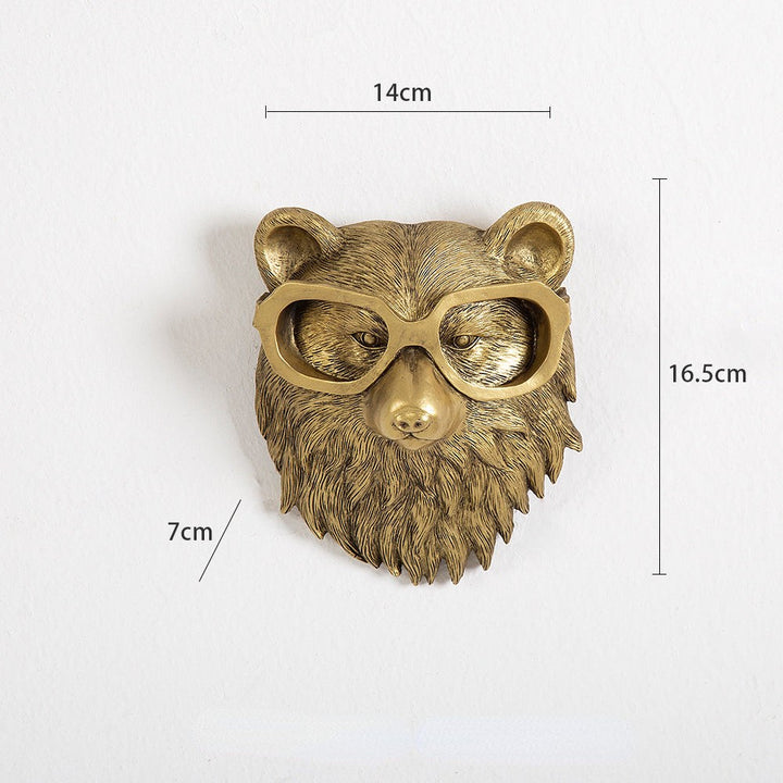 Realistic animal head wall mount - product photo 9