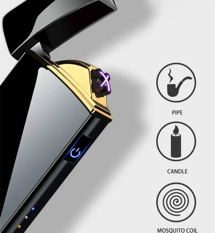 Rechargeable dual arc plasma lighter in a metal body - product photo 2