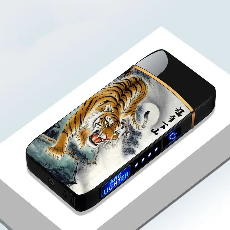 Rechargeable dual arc plasma lighter in a metal body - product photo 21