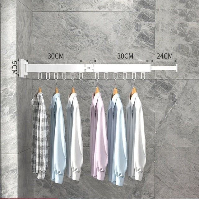 Retractable wall-mounted clothes drying rack - product photo 11