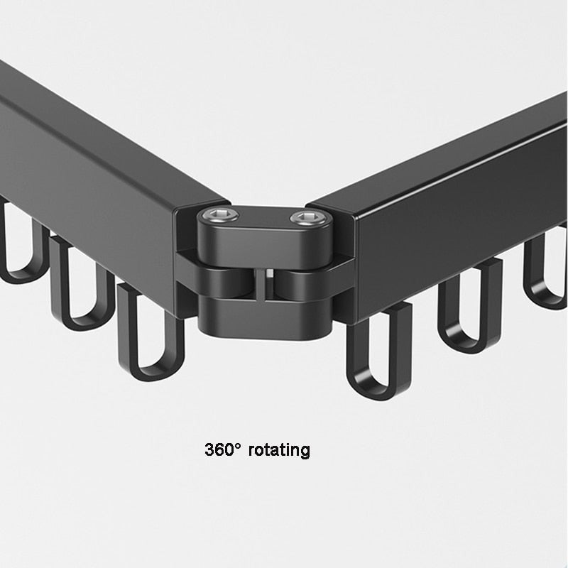 Retractable wall-mounted clothes drying rack - product photo 14