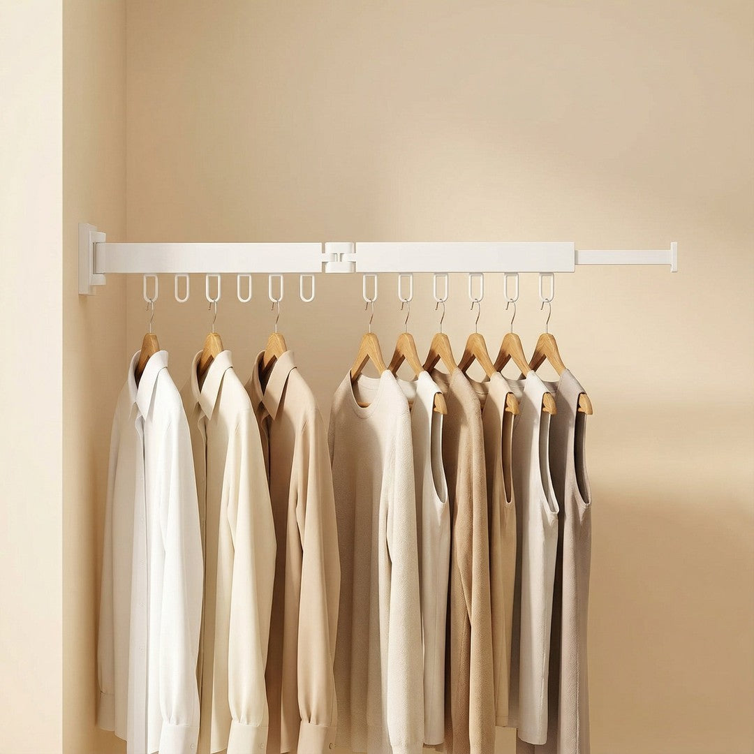 Retractable wall-mounted clothes drying rack - product photo 17
