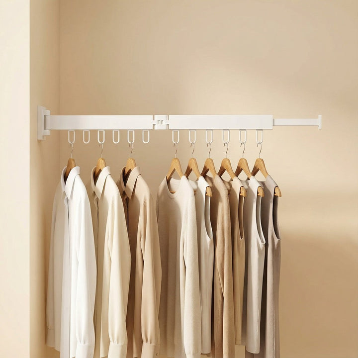 Retractable wall-mounted clothes drying rack - product photo 17