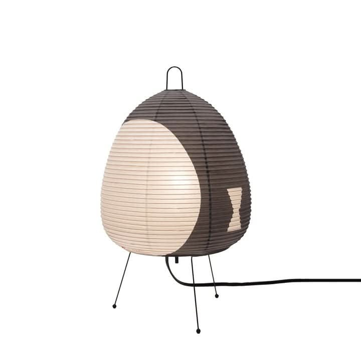 Rice paper table lamp giving a soft diffused glow - product photo 14