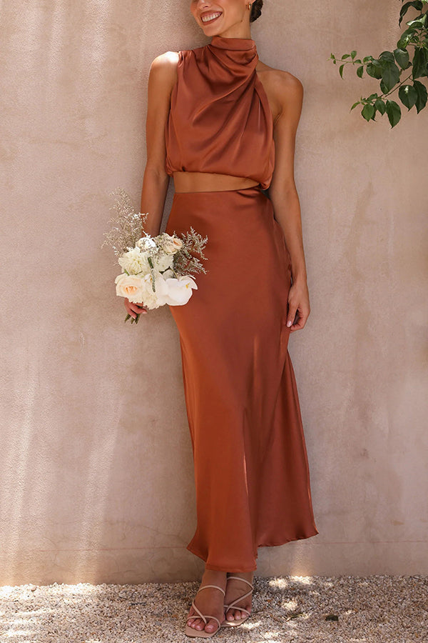Celina | Women’s Halter Top Two-Piece Set