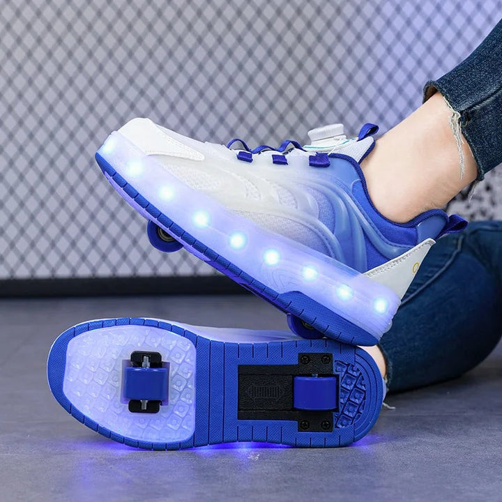 Roller skate sneakers with light-up wheels - product photo 4