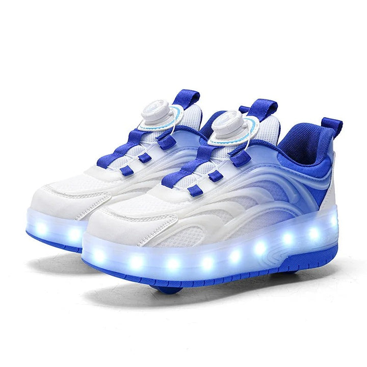 Roller skate sneakers with light-up wheels - product photo 7