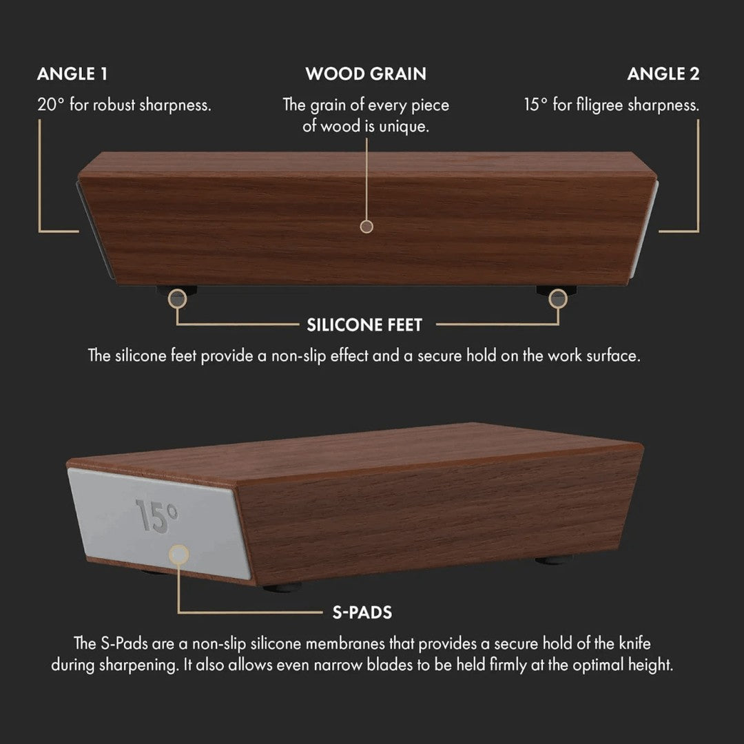 Rolling knife sharpener with a diamond disc and magnetic angle guide - product photo 10