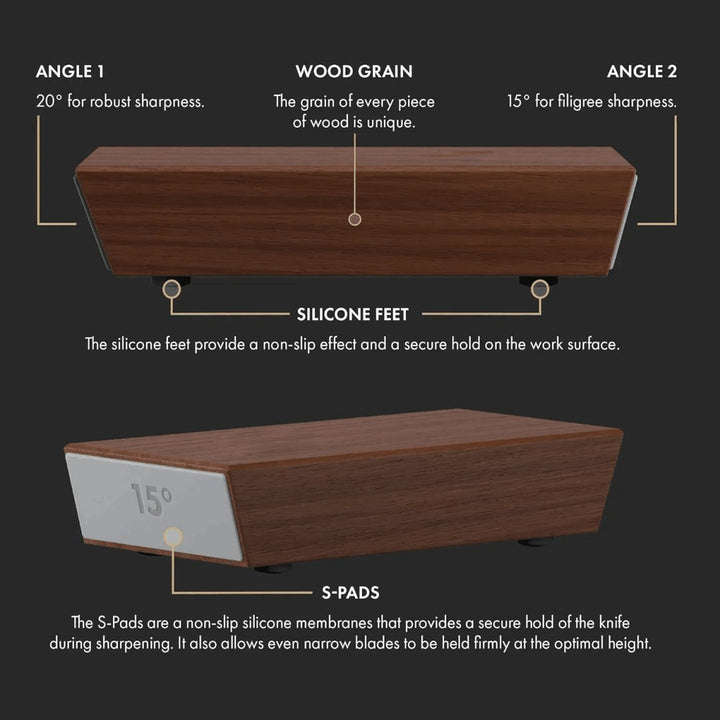 Rolling knife sharpener with a diamond disc and magnetic angle guide - product photo 10