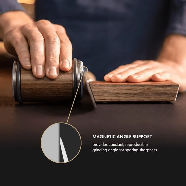 Rolling knife sharpener with a diamond disc and magnetic angle guide - product photo 3