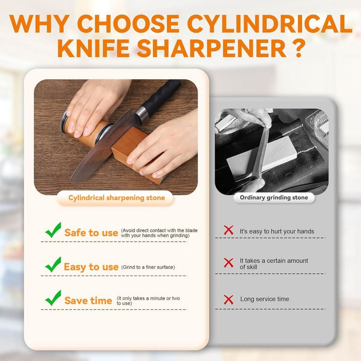 Rolling knife sharpener with a diamond disc and magnetic angle guide - product photo 7