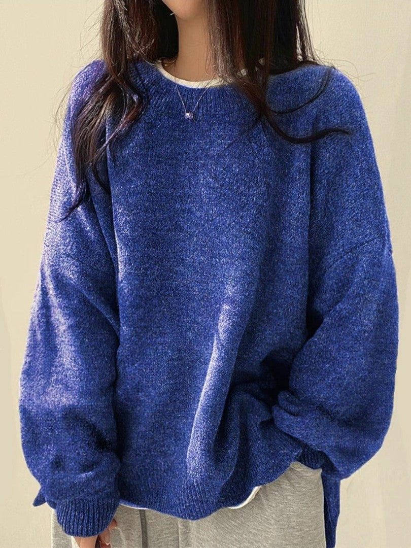 Round neck long sleeve sweater - product photo 8