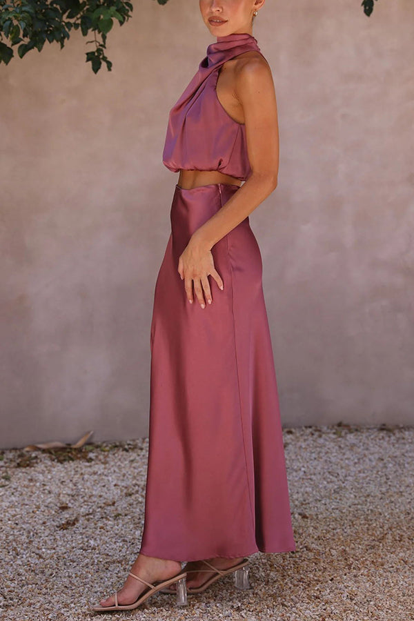 Celina | Women’s Halter Top Two-Piece Set