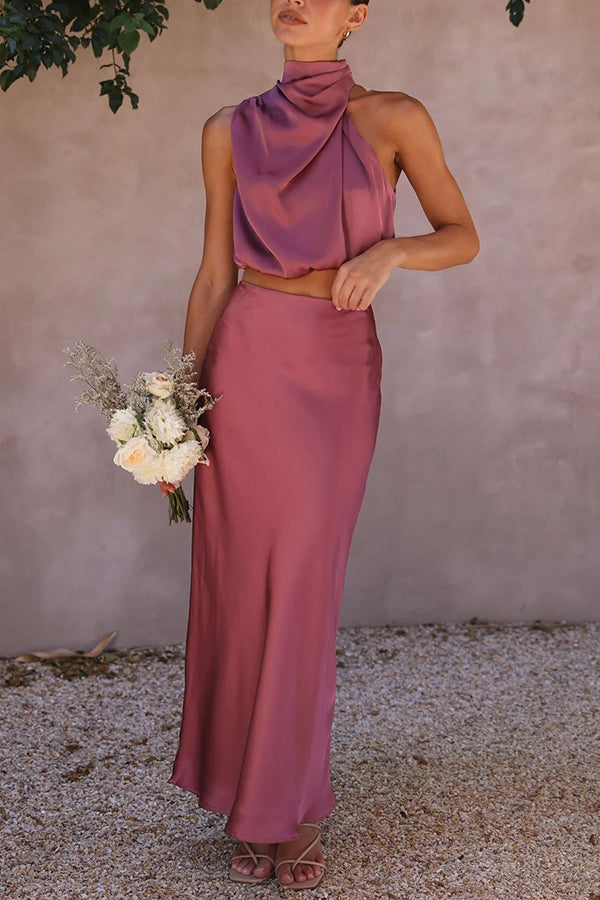 Celina | Women’s Halter Top Two-Piece Set