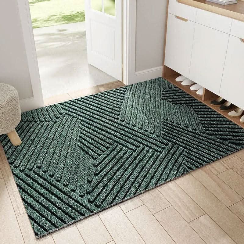 Sand-trapping doormat with a raised open structure at a doorway - product photo 1