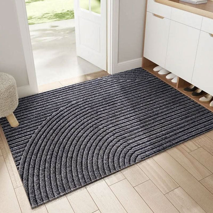 Sand-trapping doormat with a raised open structure at a doorway - product photo 2