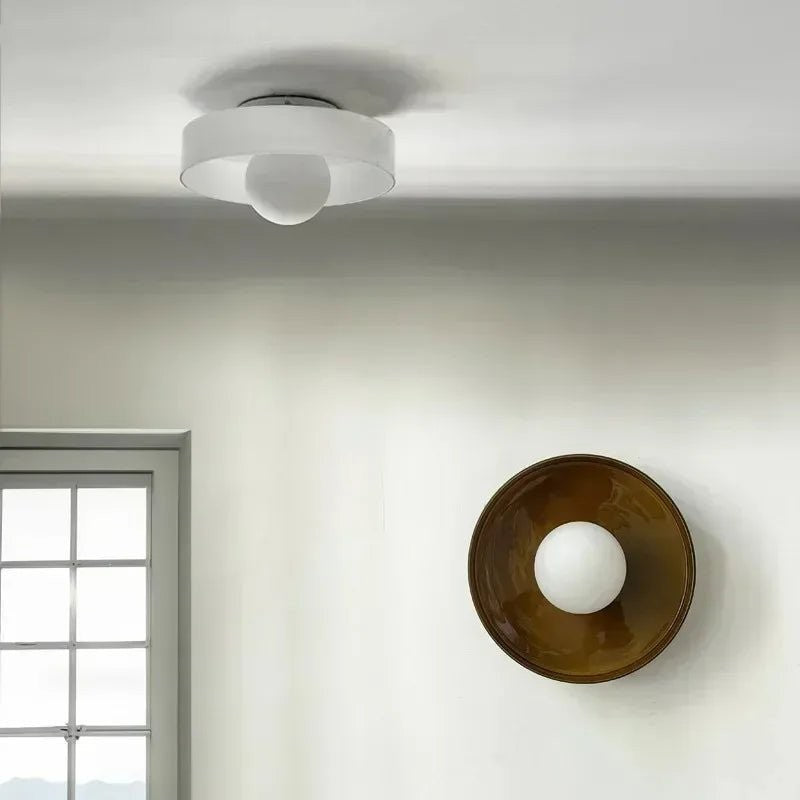 Scandinavian clear glass ceiling pendant lamp with a warm glow - product photo 2