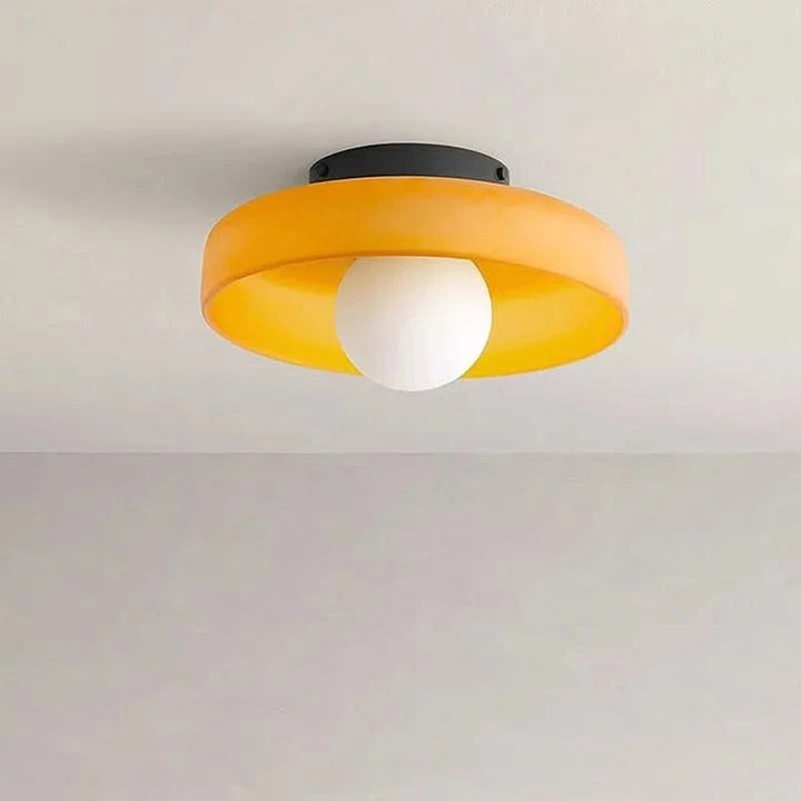 Scandinavian clear glass ceiling pendant lamp with a warm glow - product photo 3