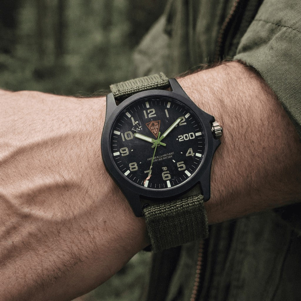 Shockproof tactical watch with a rugged case - product photo 1