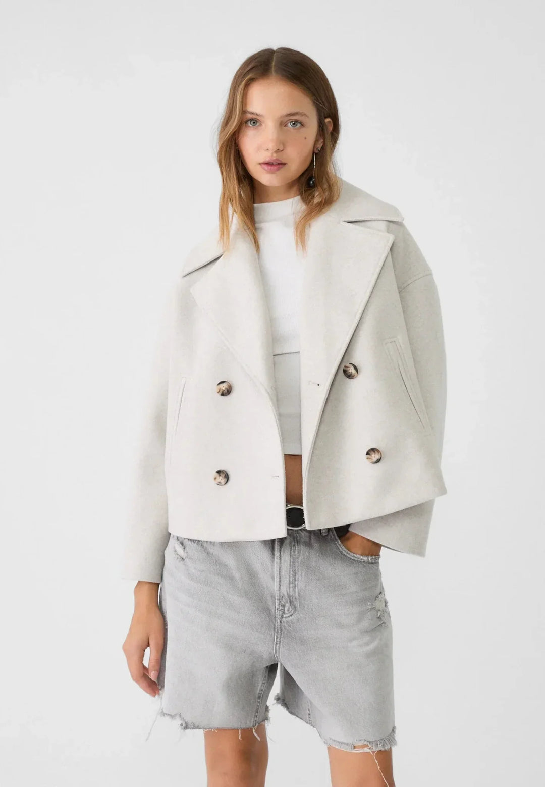 Heidi | Chic Double-Breasted Short Jacket