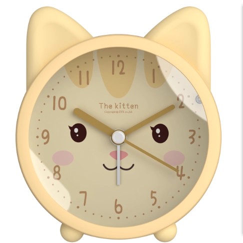 Silent children's alarm clock with a rabbit face - product photo 4