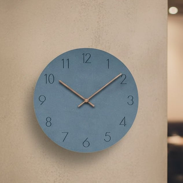 Silent Nordic wall clock with a minimal face - product photo 1