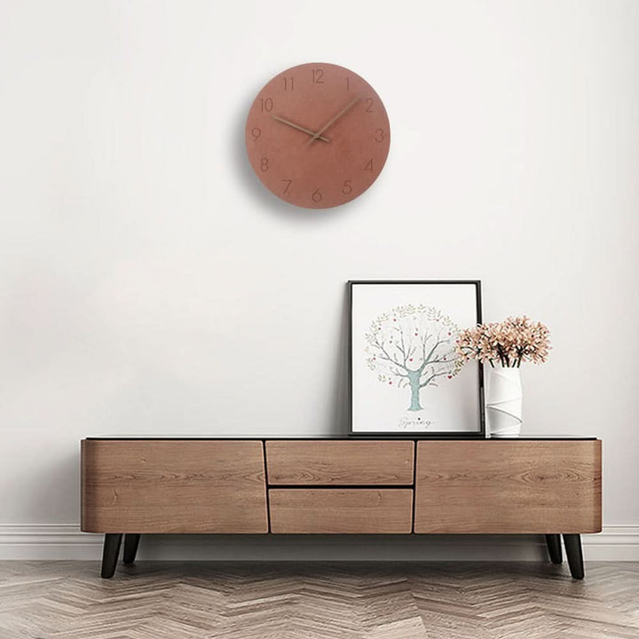 Silent Nordic wall clock with a minimal face - product photo 3