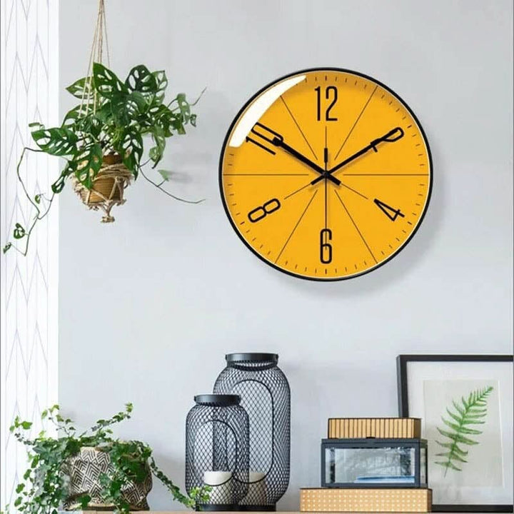 Silent quartz wall clock with a clean Nordic dial - product photo 2