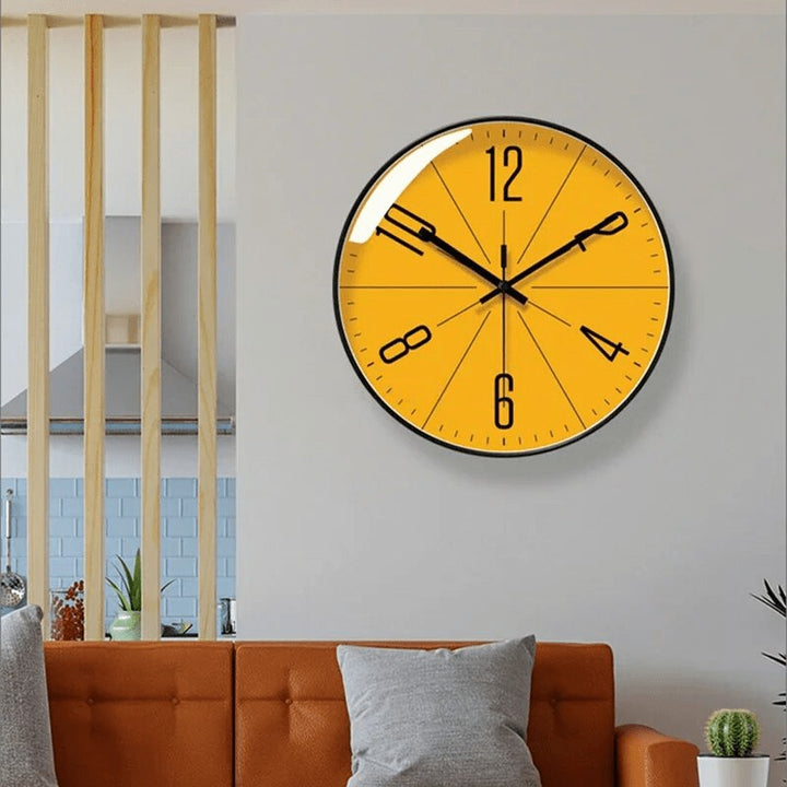 Silent quartz wall clock with a clean Nordic dial - product photo 3