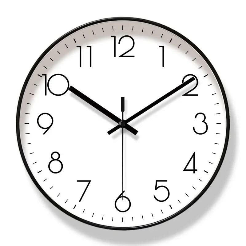 Silent quartz wall clock with a clean Nordic dial - product photo 8