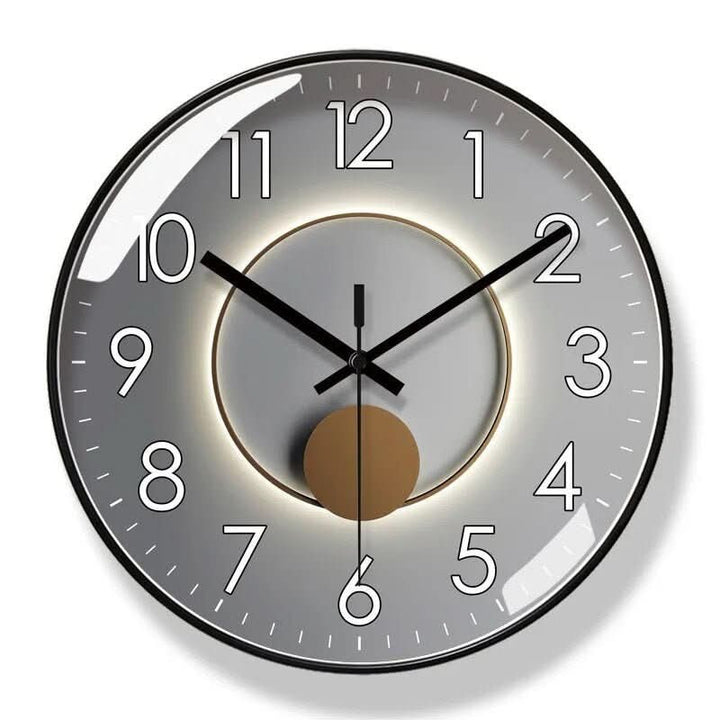 Silent quartz wall clock with a clean Nordic dial - product photo 9