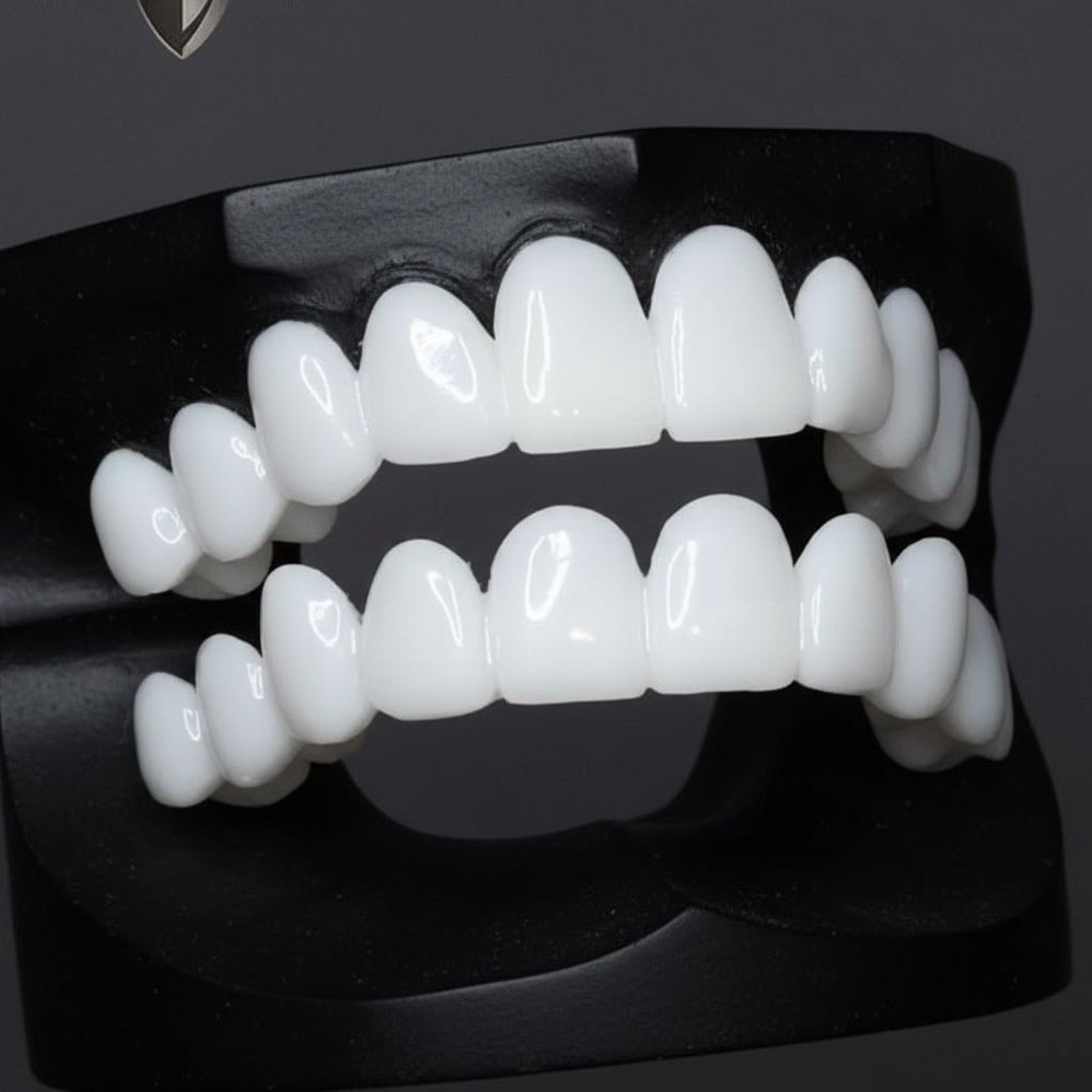 Snap-on cosmetic tooth veneer shell for an even white smile - product photo 5