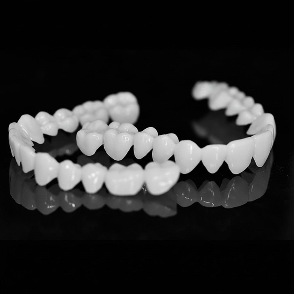 Snap-on cosmetic tooth veneer shell for an even white smile - product photo 7