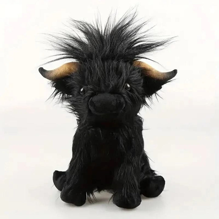 Soft Highland cow plush toy with a long fringe - product photo 6