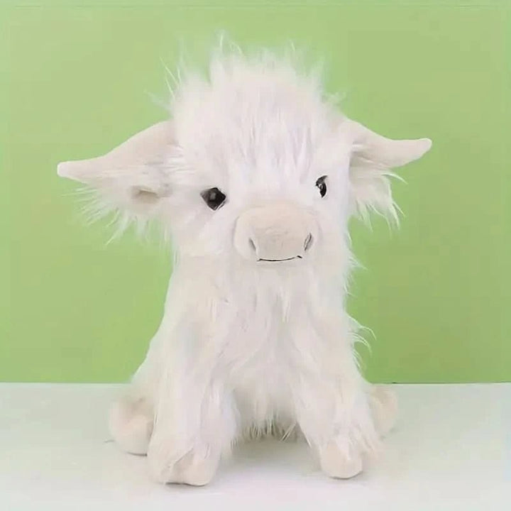 Soft Highland cow plush toy with a long fringe - product photo 7