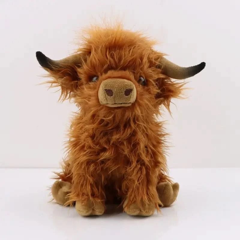 Soft Highland cow plush toy with a long fringe - product photo 8