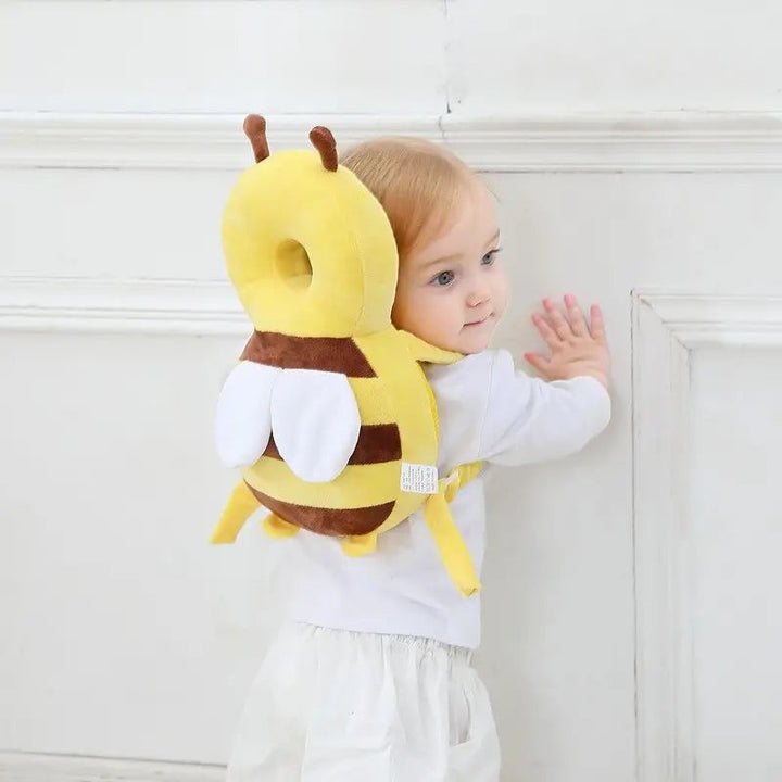 Soft padded head cushion worn by a toddler - product photo 1