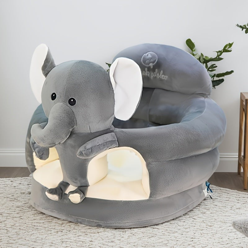 Soft plush baby support seat with a high back - product photo 2