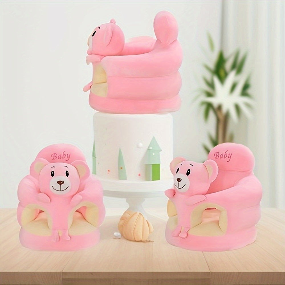 Soft plush baby support seat with a high back - product photo 3