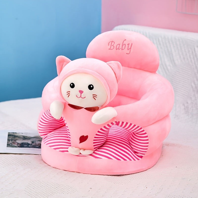 Soft plush baby support seat with a high back - product photo 4
