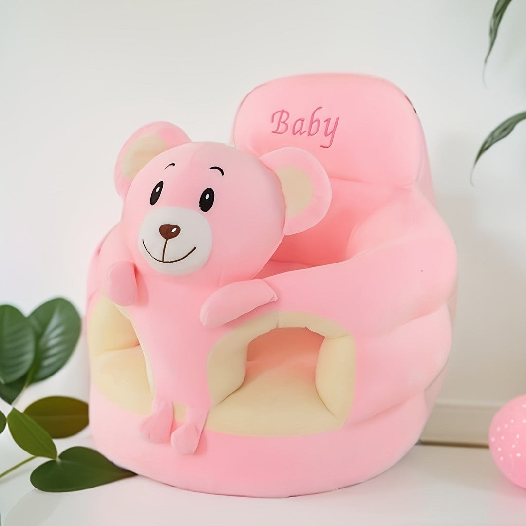 Soft plush baby support seat with a high back - product photo 6
